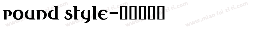 round style字体转换